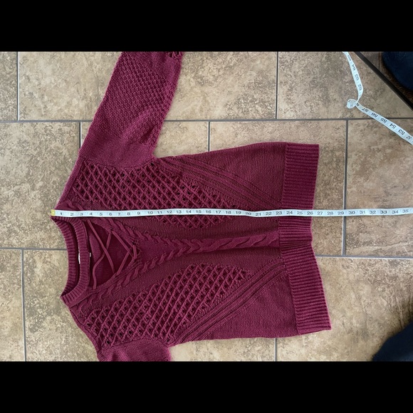 womens maurice’s size medium maroon sweater - Picture 7 of 10